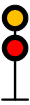 two heads, lowest displays "I'm not here" red
