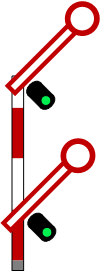 grün-grün für Langsamfahrt - bis 1948