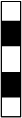 Mastschild weiß-schwarz-weiß-schwarz-weiß