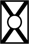 Vorsignaltafel mit Kreis (DR)